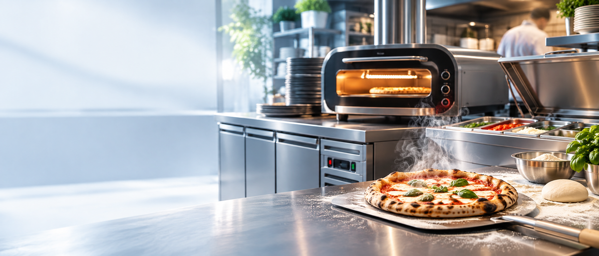 Professionell utrustning för pizzeria